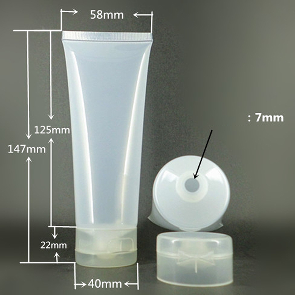 Refillable Travel Bottles Squeezable Containers Soft Tubes for Toiletries Cosmetics Reusable Plastic Shampoo Body Lotion Storage