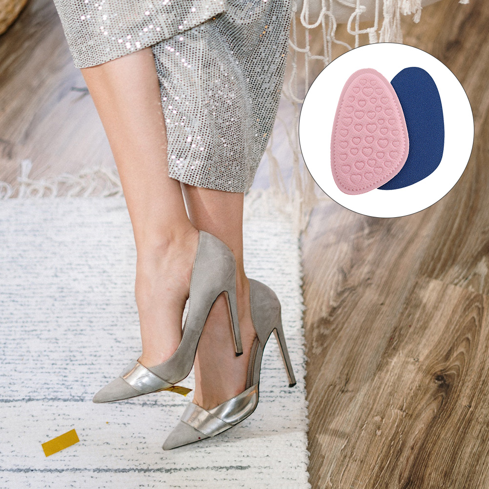 6 Pairs Sole Pad Shoe Pads High Heel Sponge Anti Invisible High-heel Half Mat Women's Insoles Forefoot