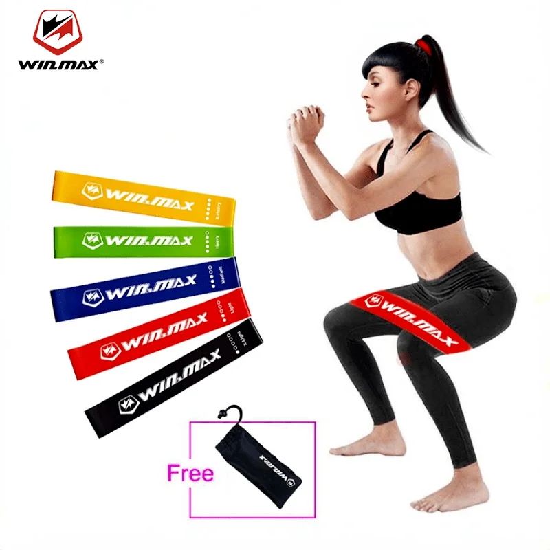 Winmax Resistance Band Set Latex Gym Strength Training Rubber Loops Bands Fitness Equipment