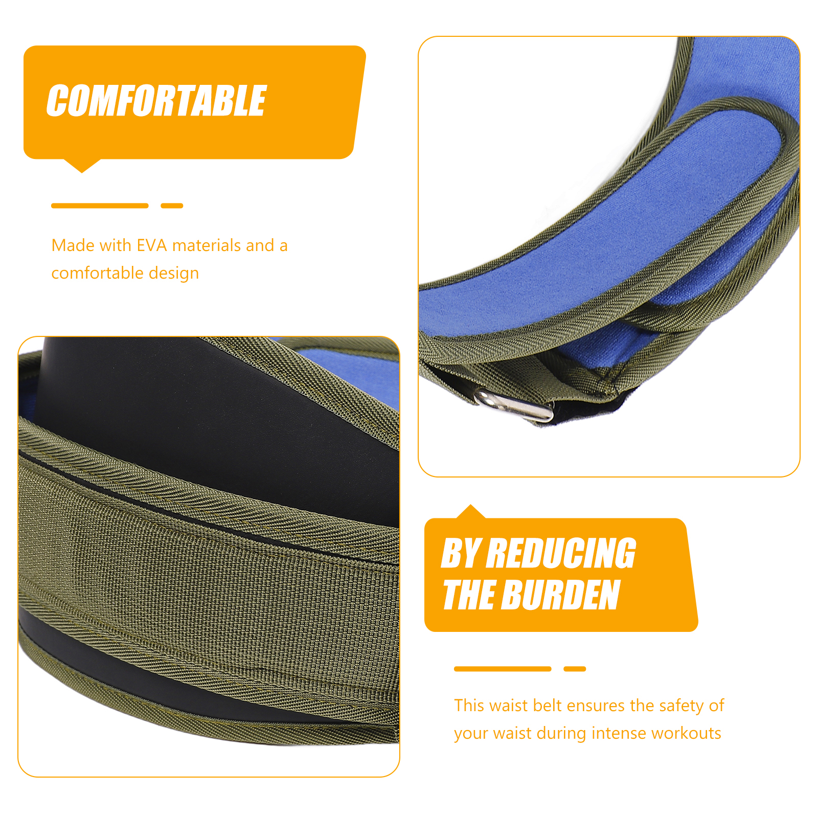 Fitness Belt Feet Military Green Weight Belt For Pullups Breathable Waist Support Weightlifting Powerlifting Gym Outdoor