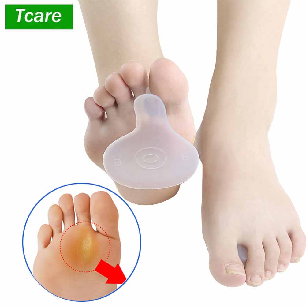 Tcare Metatarsal Pads Invisible Toe Separators Ball of Foot Cushions Big Toe Separators Bunion Forefoot Cushioning Relief Unisex