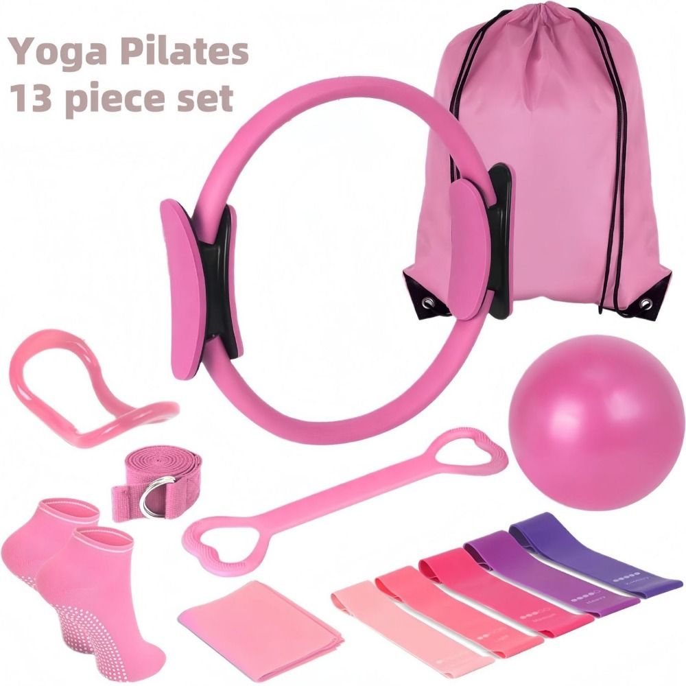 13Pcs/Set Portable Pilates Ball Set Body Shaping Professional Yoga Pilates Circle Weight Loss Improve Health