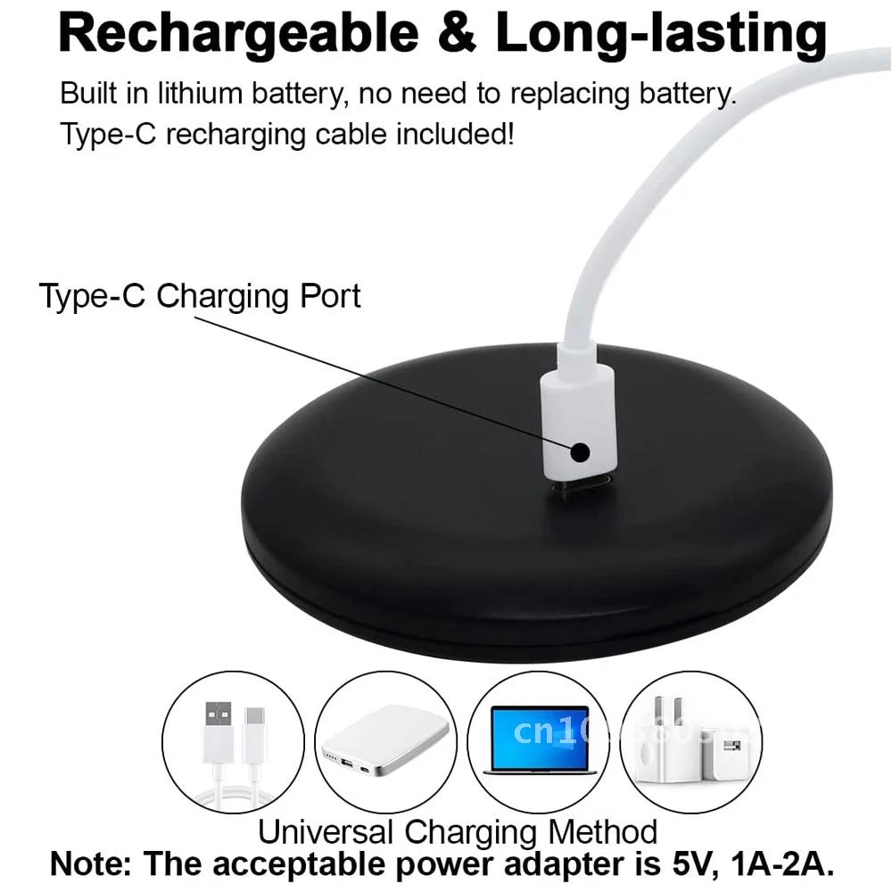 Mirror Compact Mirror 1x/10x Magnification Compact Rechargeable with Light for Makeup Gift Travel Small Mirror Dimmable Handbag