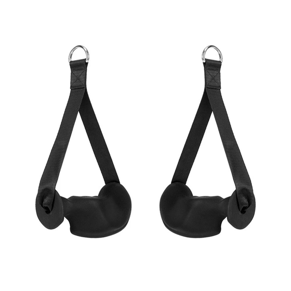 1 Pair Ergonomic Fitness Pull Rope Anti-Slippery Rubber Grip Gantry Pull Rope Stable Fits The Palm Gym Equipment Pull Rope Gym