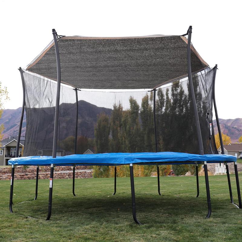 Cover For Trampoline Sun Protection Trampoline Top Cover Waterproof Foldable Sunblock Shade Cloth For Patio Backyard Garden