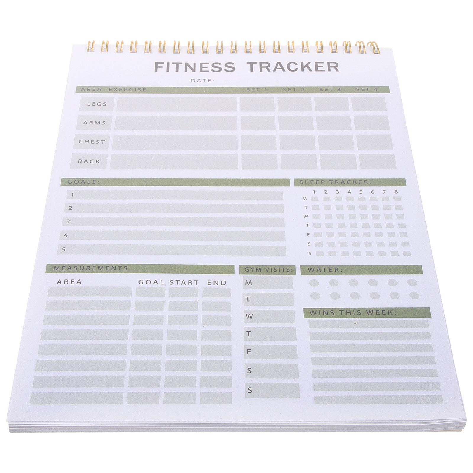 Fitness Journal Notebook Workout Diary Book Daily Training Schedule Notepad Exercise Planner Fitness Accessories Sport Tracking