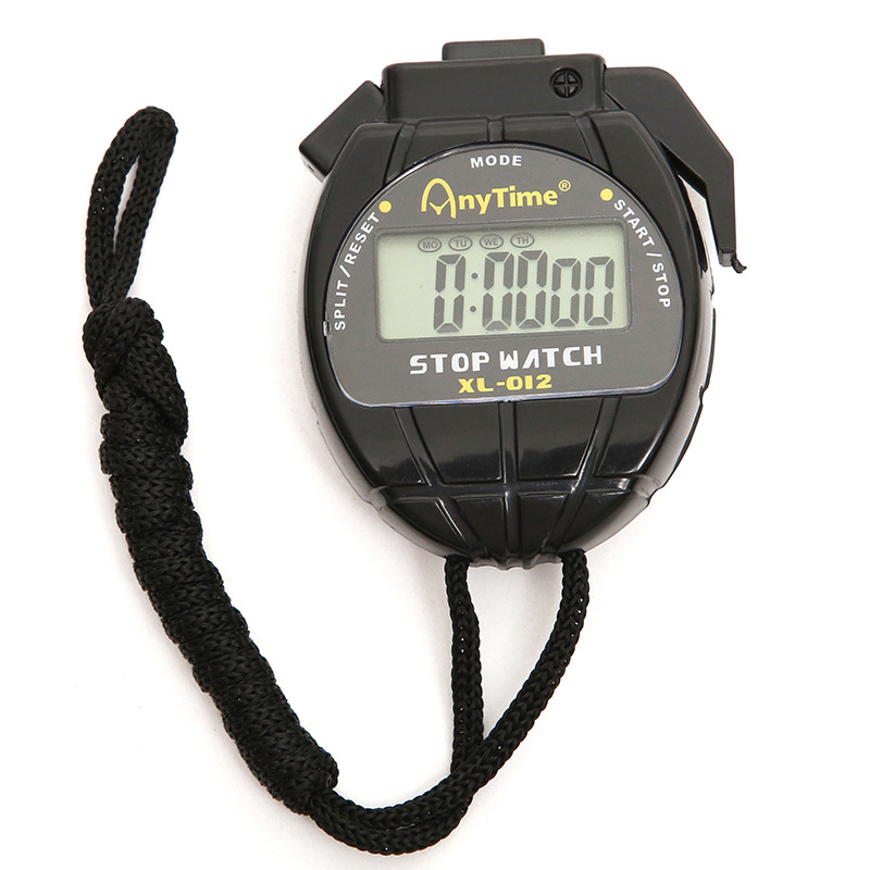 Multifunctional sports waterproof chronograph stopwatch, timekeeping on the hour, can be timed