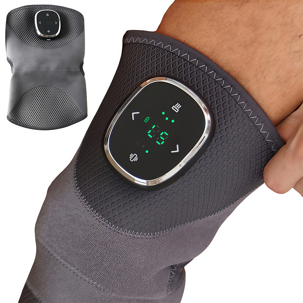 1PCS Heated Knee Massager Heating Pads Elbow Brace with Vibration,Cordless Rechargeable Heating Knee Warmers Wrap for Elbow Knee