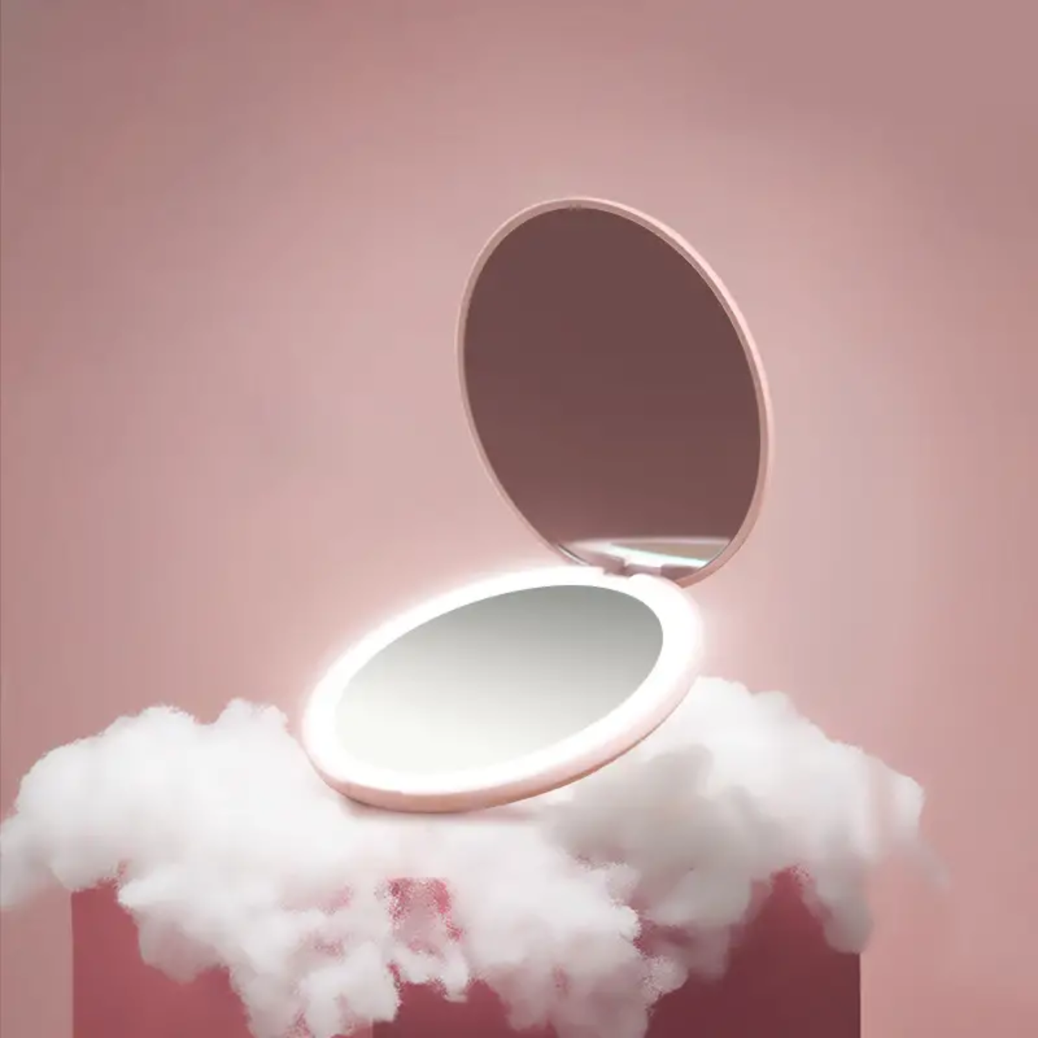 3rd Generation LED Lighted Travel Makeup Mirror, Illuminated Cosmetic Mirror, Handheld Folding Design, Portable 2-Sided Beauty M