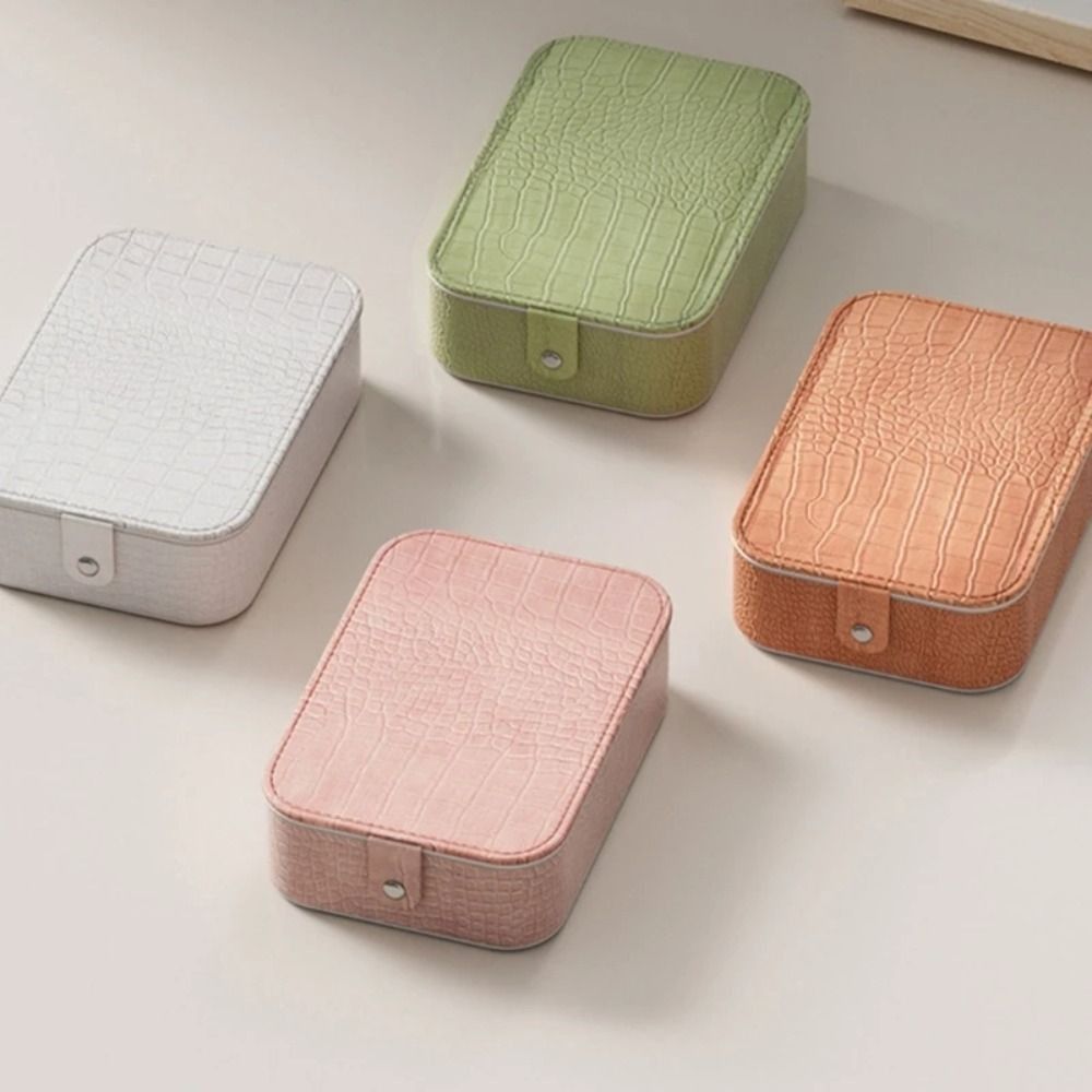 Multi-functional Cosmetics and Jewelry Box Mirror Integrated LED Beauty Mirror Three-color Light Adjustable Brightness