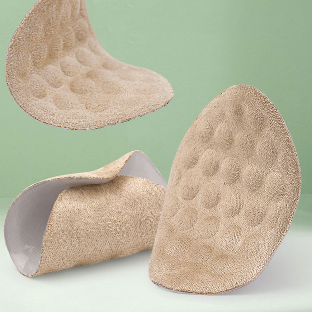 9 Pairs Forefoot Pads Cushions High Heels Reusable Non Skid Half Pads Transparent Black Beige Flannel Set Foot Care