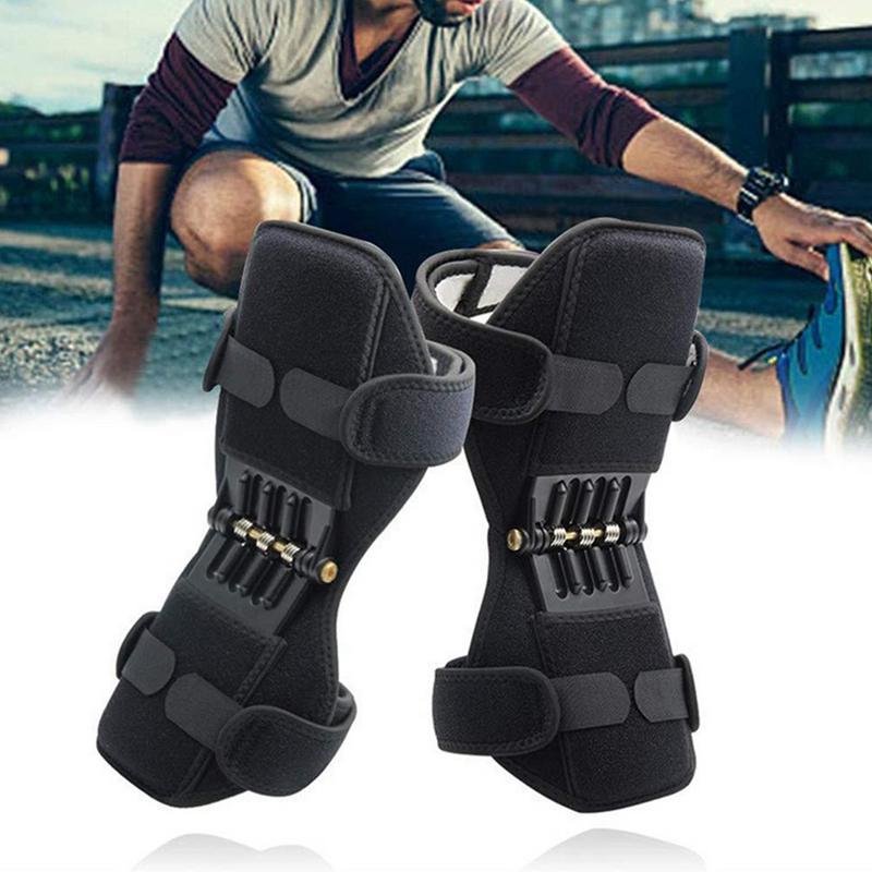 Knee Booster Brace Adjustable Knee Brace Soft Non-Slip Compression Knee Sleeves Breathable Knee Guard For Outdoor Sports