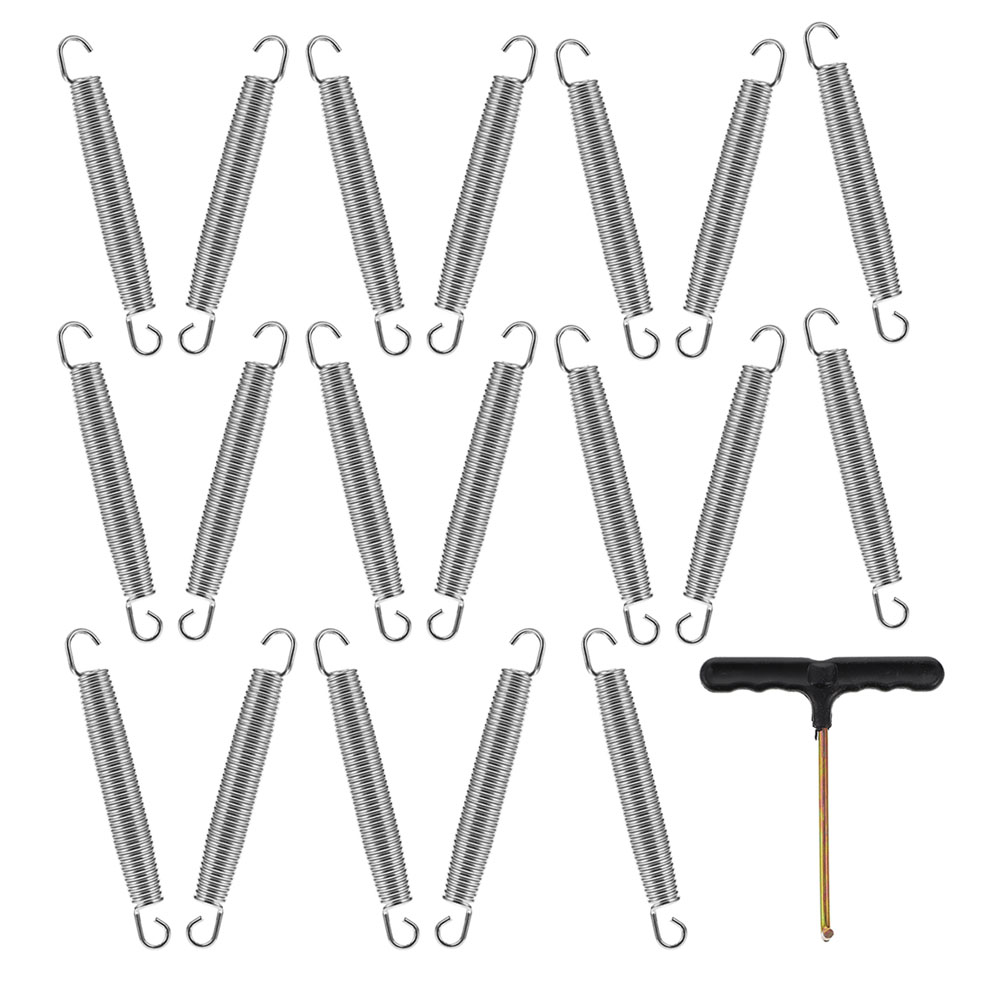 1 set Trampoline Springs Durable Galvanized Steel Universal Replacement Parts Outdoor Bounce Enhancement Accessories Set