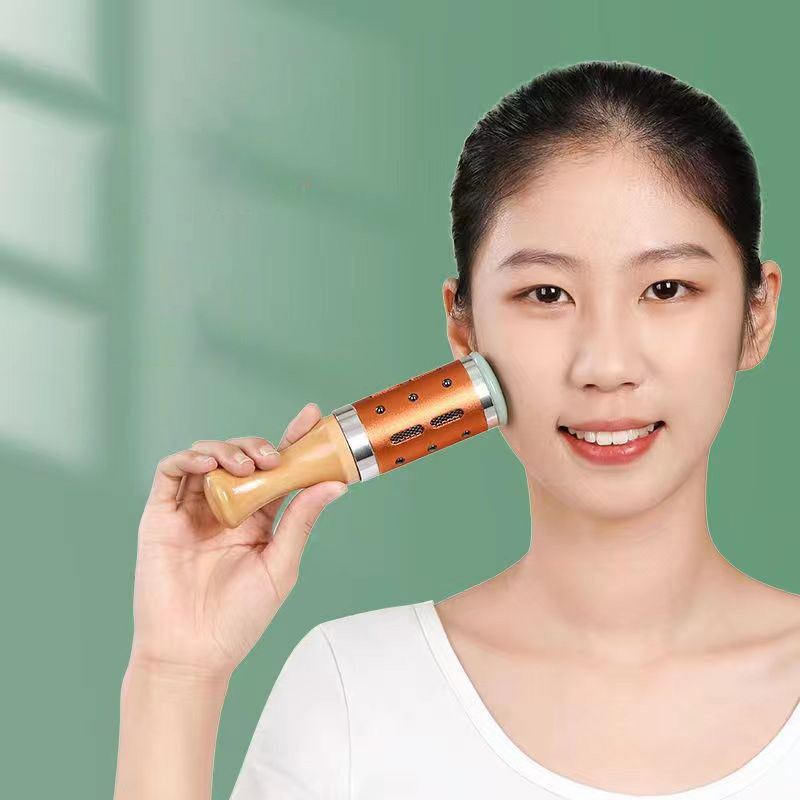 Body Warm Massage Therapy Mildness Jade Facial Massager Moxibustion Beauty Method Rotatable Magnetic Stone Relax Muscles