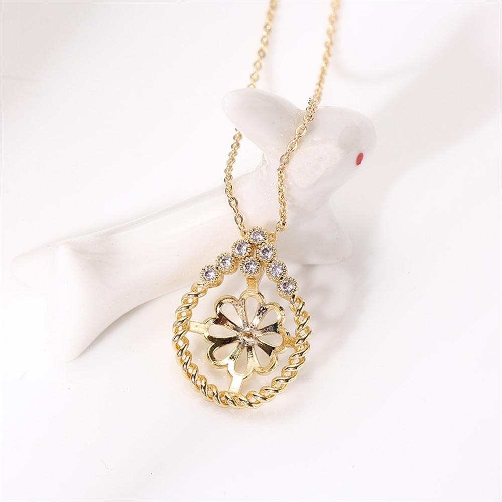 14k Gold Plated Endant Connectors Gold Color Pendant Clasps Hooks For DIY Pearl Pendant Setting Necklace Jewelry Making Findings