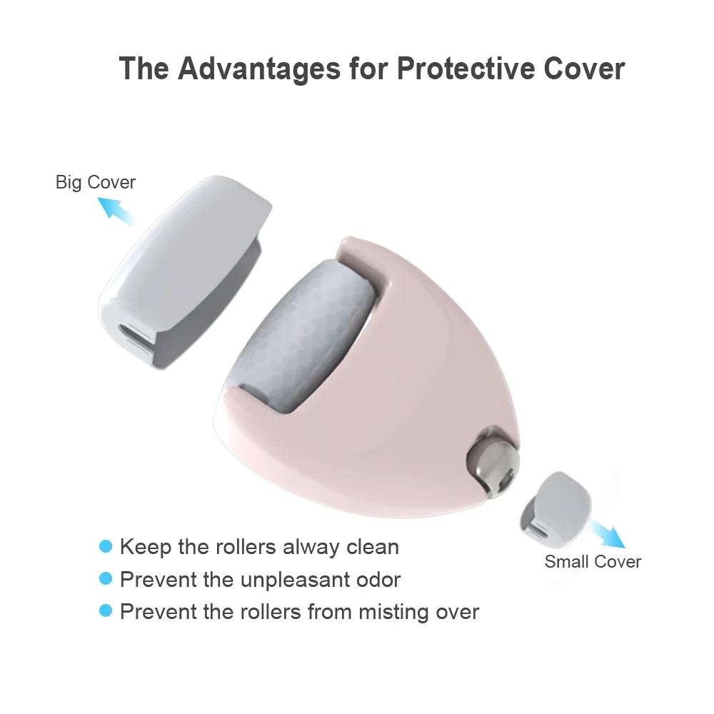 Two in One and Heart-shaped Double-sided Ice Roller Applied To Eyes Face for Massage Care Reducing Fine Lines Calming The Skin