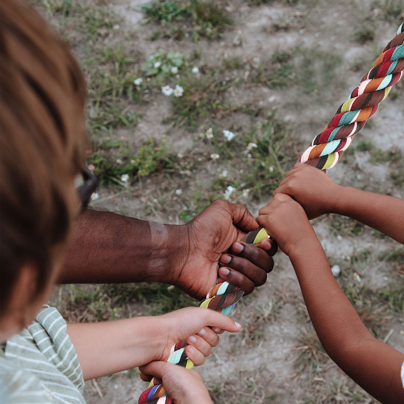 35mm Of War Colorful Pulling Ropes 5m Random Colors Durable Sports Race Colorful Rope Rope Strong Cotton