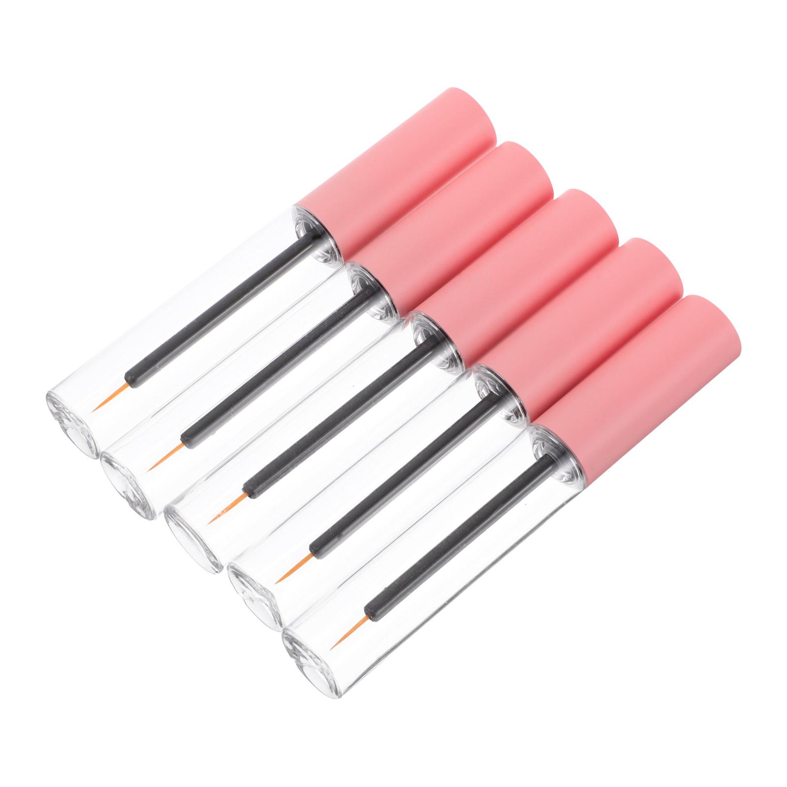 5Pcs10mlEmptyEyelinerTubesDIYLiquidLipGlossContainersPortablePreciseControlSturdyBottleEyelashLiquidTubeEyelinerContainer