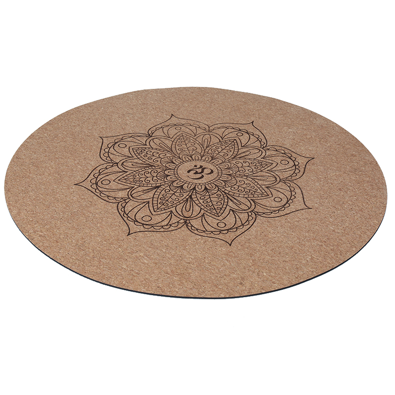 Wholesale Customized Round Yoga Meditation Cork Mat