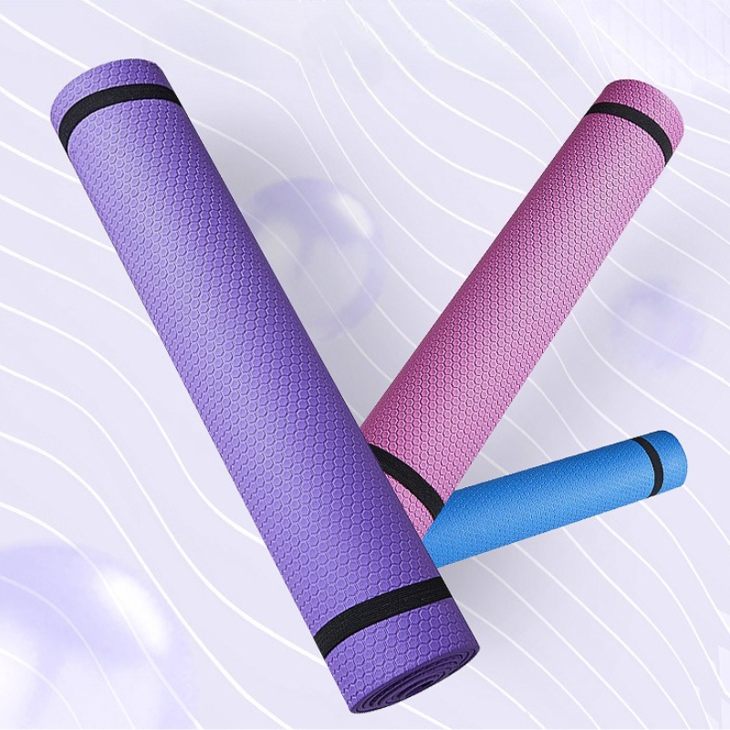 Thickened EVA Yoga-mat 3-6mm Moisture-proof Fitness Mat for Home Use Anti Slip and Shock-absorbing Yoga Mat