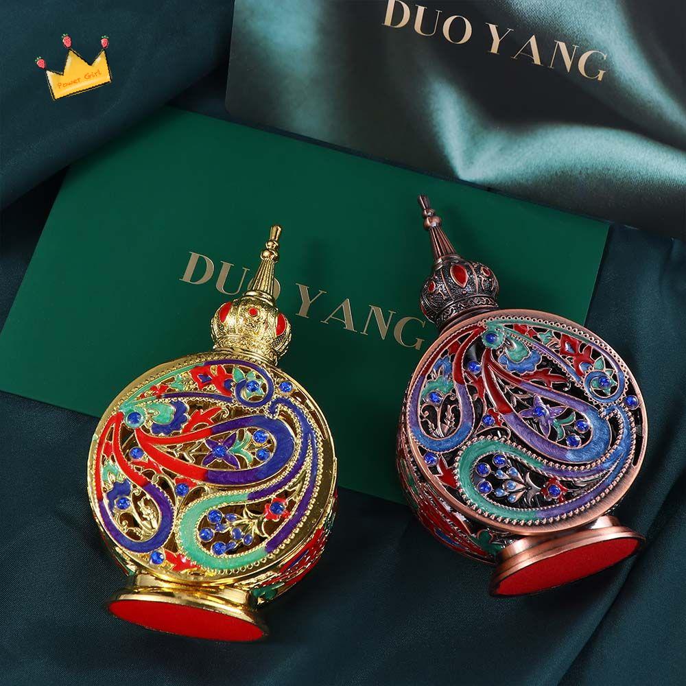 Gift Metal Middle East Wedding Cosmetic Container Mini Dropper Bottles Refillable Bottles Essential Oils Bottle  Bottle