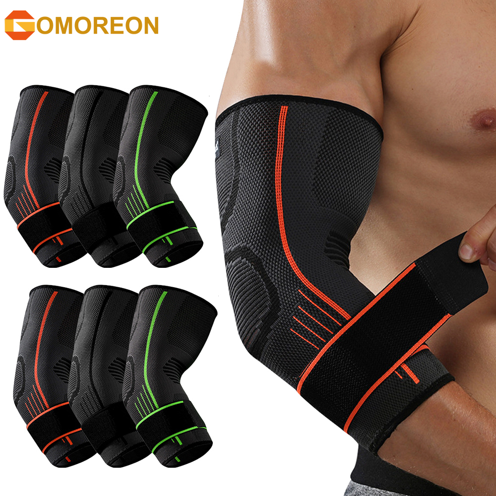 2Pcs Adjustable Elbow Brace Compression Sleevefor Men & Women, Sports Arm Brace for Basketball, Tennis, Golfer, Workouts,Comfort