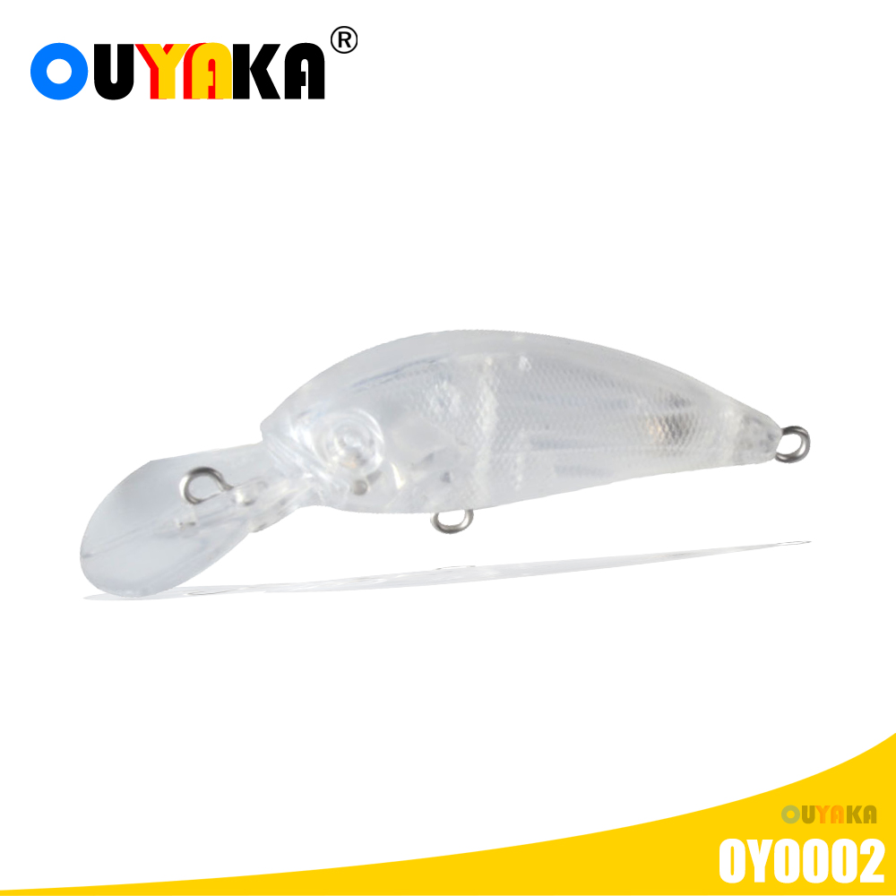 Blank Unpainted Lure Crankbait Isca Artificial 3.4g 59mm Sea Fishing Accessories ABS Diy Floating Kit Pesca Wobblers Carp Leurre