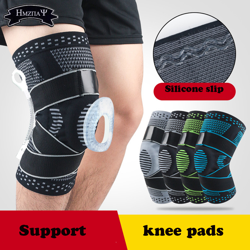 Knee Brace Compression Sleeve Non-Slip Running Hiking Soccer Basketball Meniscus Tear Arthritis Single Wrap Kneepads Knee Pads