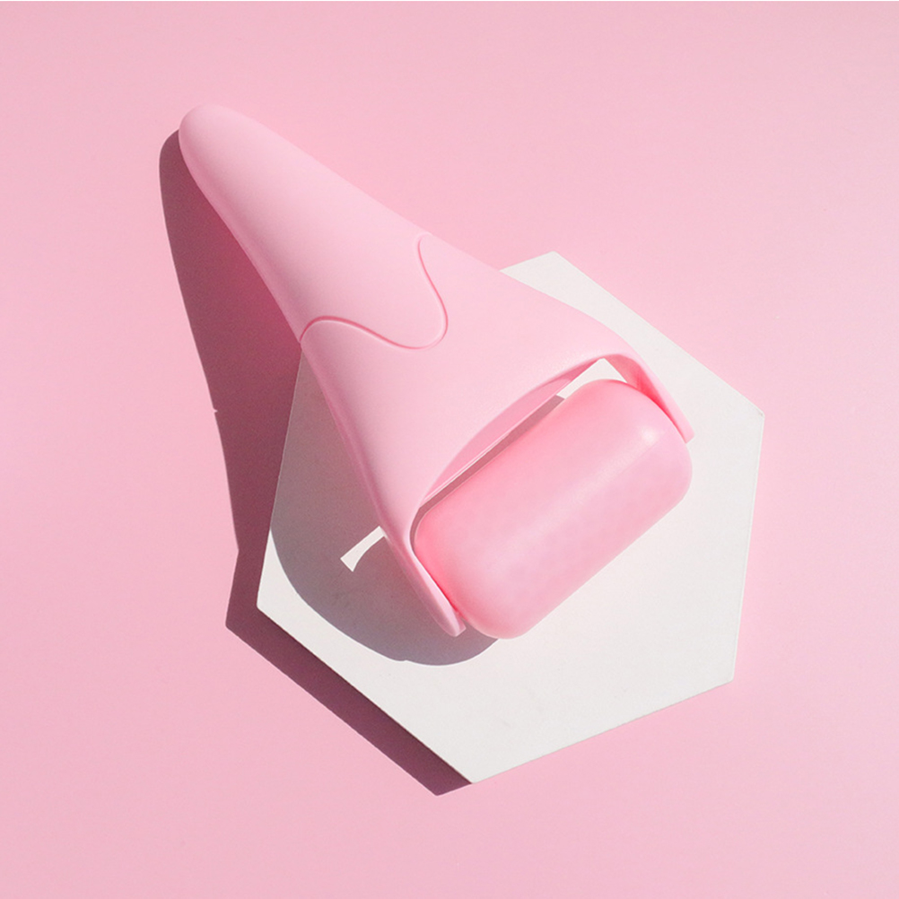 Pink for Face Cold Compress Massager Compact Design Facial Tool Eye Relief Smooth Surface Portable