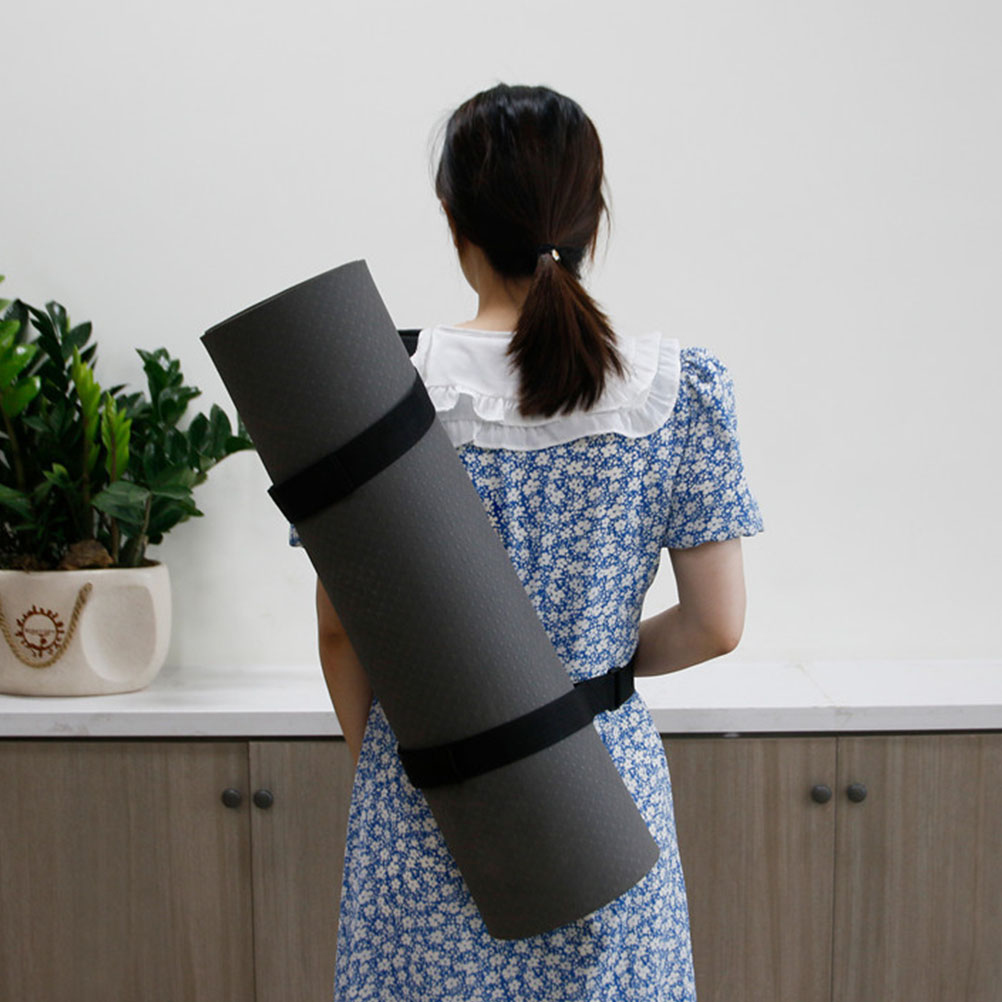 Yoga Mat Strap 600D Oxford Cloth Black Adjustable Carrying Straps for Yoga Mats Storage Belt Fitness Accessory Gift