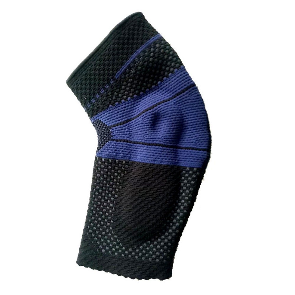 Anti-collision Sports Elbow Pads Nylon Knitted Adjustable Knee Protector Brace Protective Gear Silicone Gasket