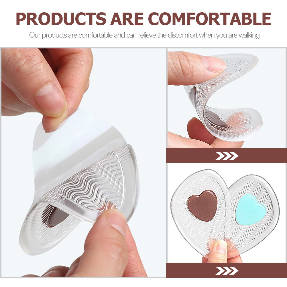 3 Pairs Foot Pads High Heel Cushions Forefoot Inserts Insoles Metatarsal Women Floor Mat