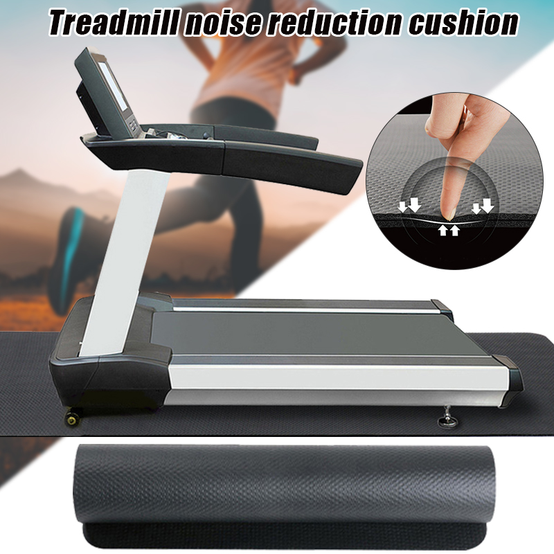Wear-resistant Treadmill Mat Anti-slip Exercise Equipment Mat Noise-reduction Shock-absorption Pad Home Gym Accessories 120x60cm