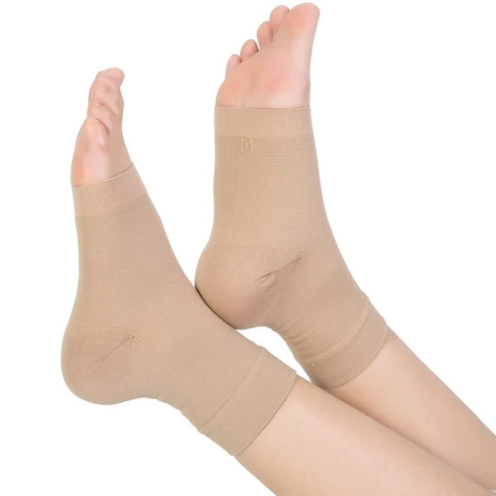 1Pc Elastic Gel Heel Pads Light and Thin Soft Heel Protective Sock Silicone Socks Gel Padding Ankle Support Unisex