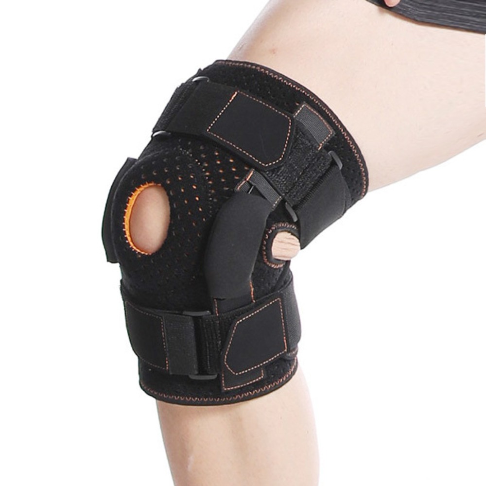 Compression Knee Brace Knee Protector Open Patella Knee Pad Sleeve Ajustable Strap Breathable Knee Support Orthopedic