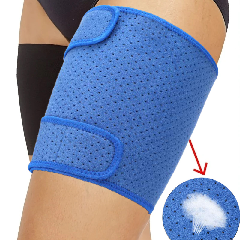 Adjustable Compression Leg Sleeve Neoprene Upper Leg Brace for Women Men Pulled Groin Muscle for Thigh Pain