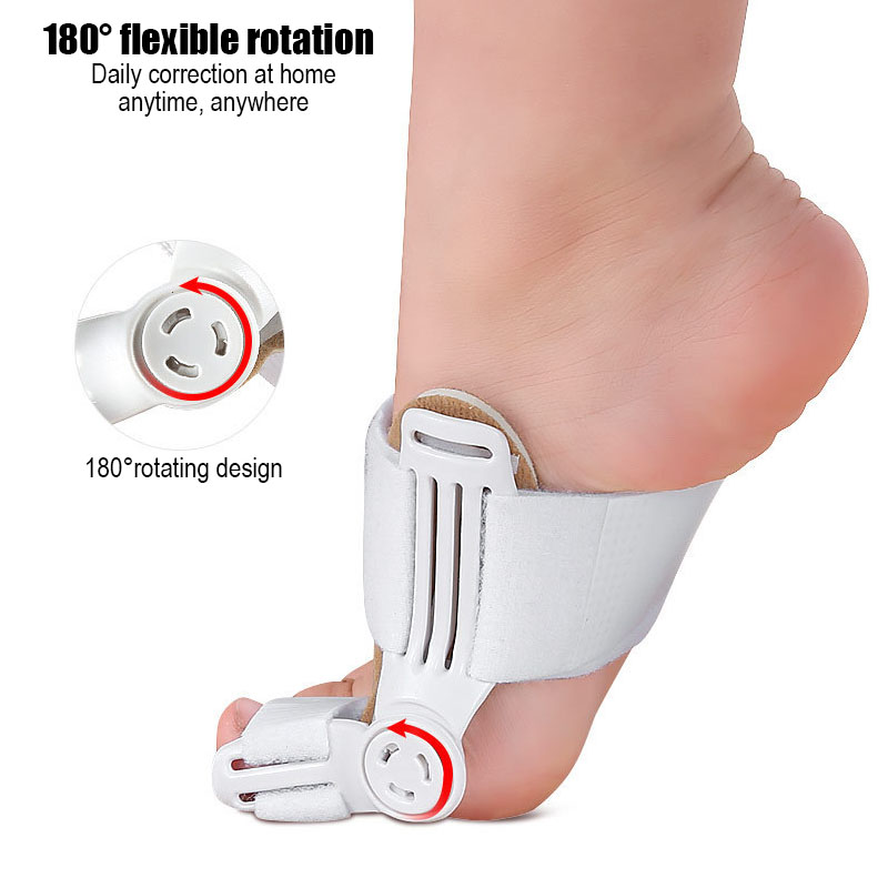 Foot Orthosis Portable Lightweight Big Toe Overlap Toe Separator for Children Support Decompression with Adjustable Straps