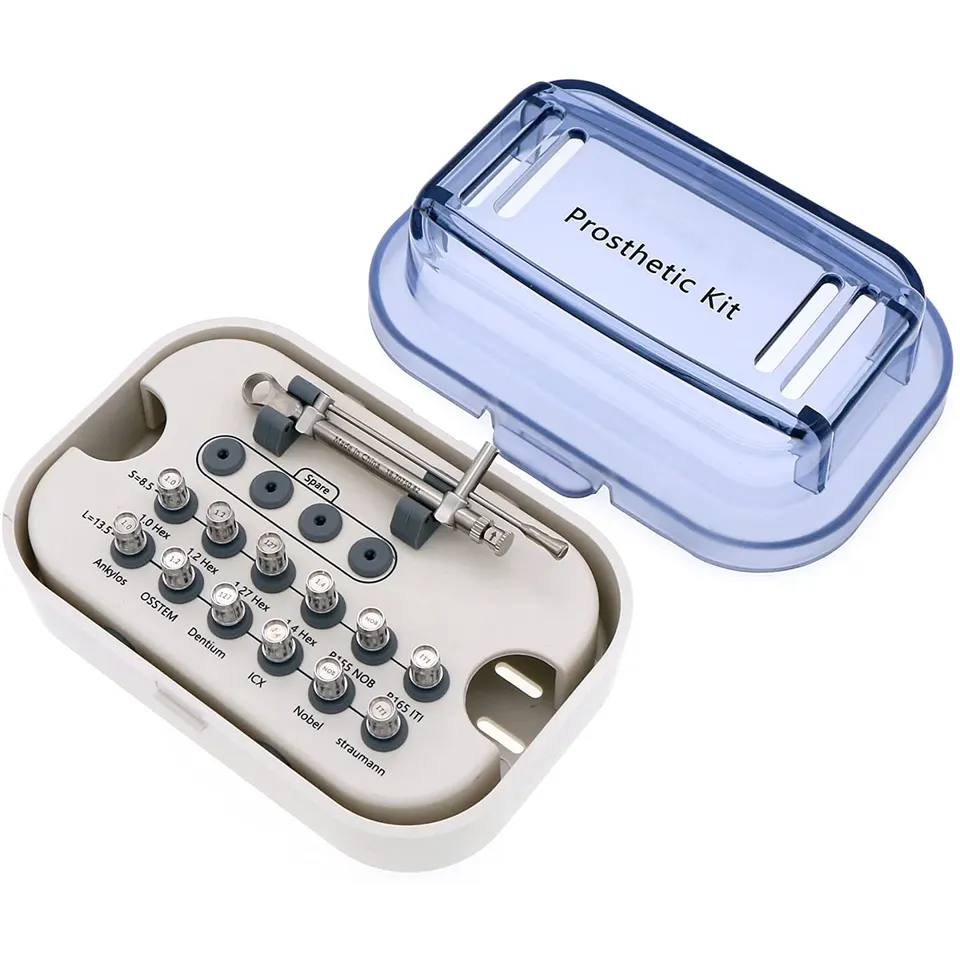 Implant Prosthetic Kit Dental Torque Wrench 10-70NCM with 14Pcs Screwdrivers Universal Restoration Tool Kit Dentistry Instrument