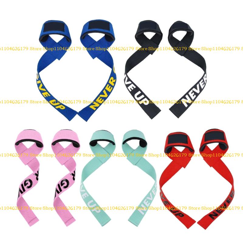 A1A2 Weight Lifting Straps Wrist Support Straps for Women Men Bodybuilding Powerlifting Deadlifting Gym Fitness Wrist Straps