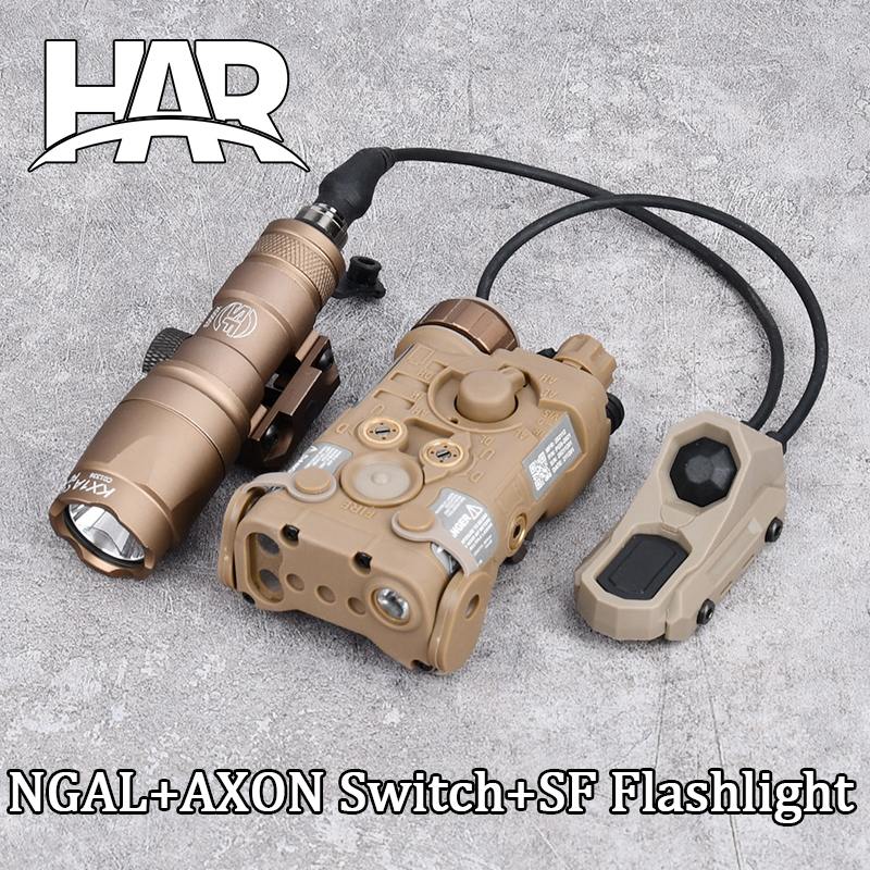 M300A M600C Flashlight M300 M600 Nylon NGAL Battery box Dual Control Switch Fit 20MM Rail