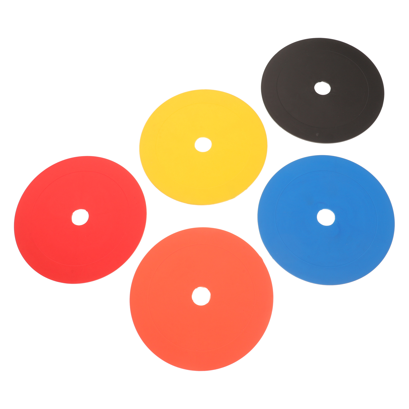 5 Pcs Sign Plates PVC Material Multi function Agility Pads for Soccer Football Basketball Training Equipment Sports Markers