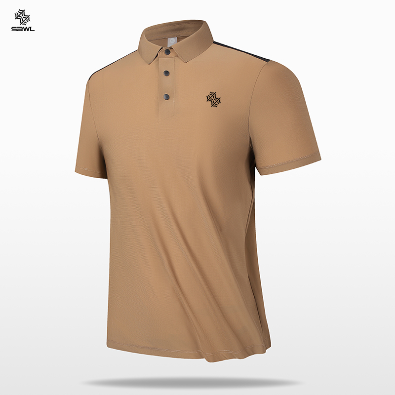 SBWL 2025 new high quality golf sports POLO shirt Fashion office casual POLO short sleeve T-shirt sports base shirt Tops