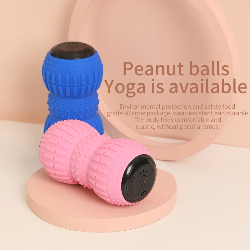 Yoga Balls ,USB Yoga Fascia Ball,Rechargeable Massage Ball Leg Muscle Relaxer Shoulder Neck Waist Massage Muscle Relax
