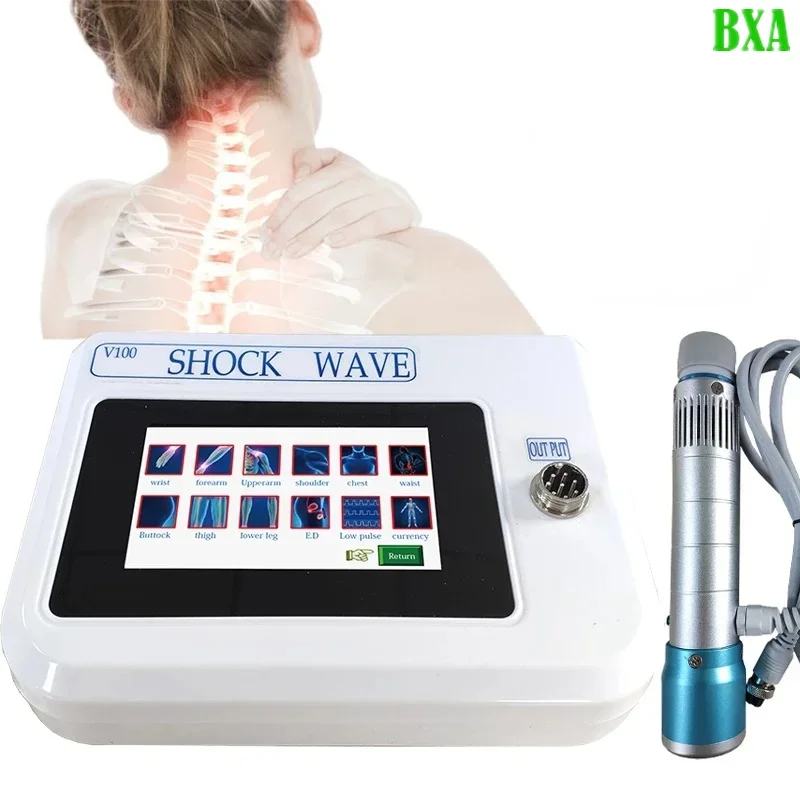 Ed Electromagnetic Shock Wave Massager Portable Physiotherapy Equipment Shock Wave Physiotherapy Machine Pain Relief Vibration R
