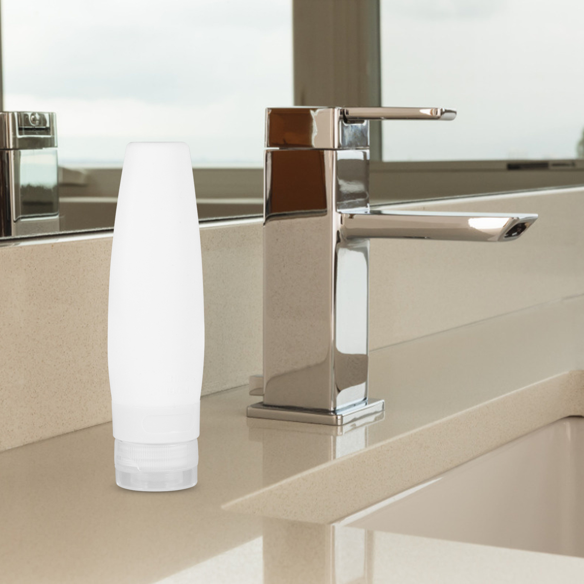 4 Pcs Travel Cosmetics Bottles Empty Sub Holder Portable Toiletry Lightweight Space Saving Silicone Shampoo Storage