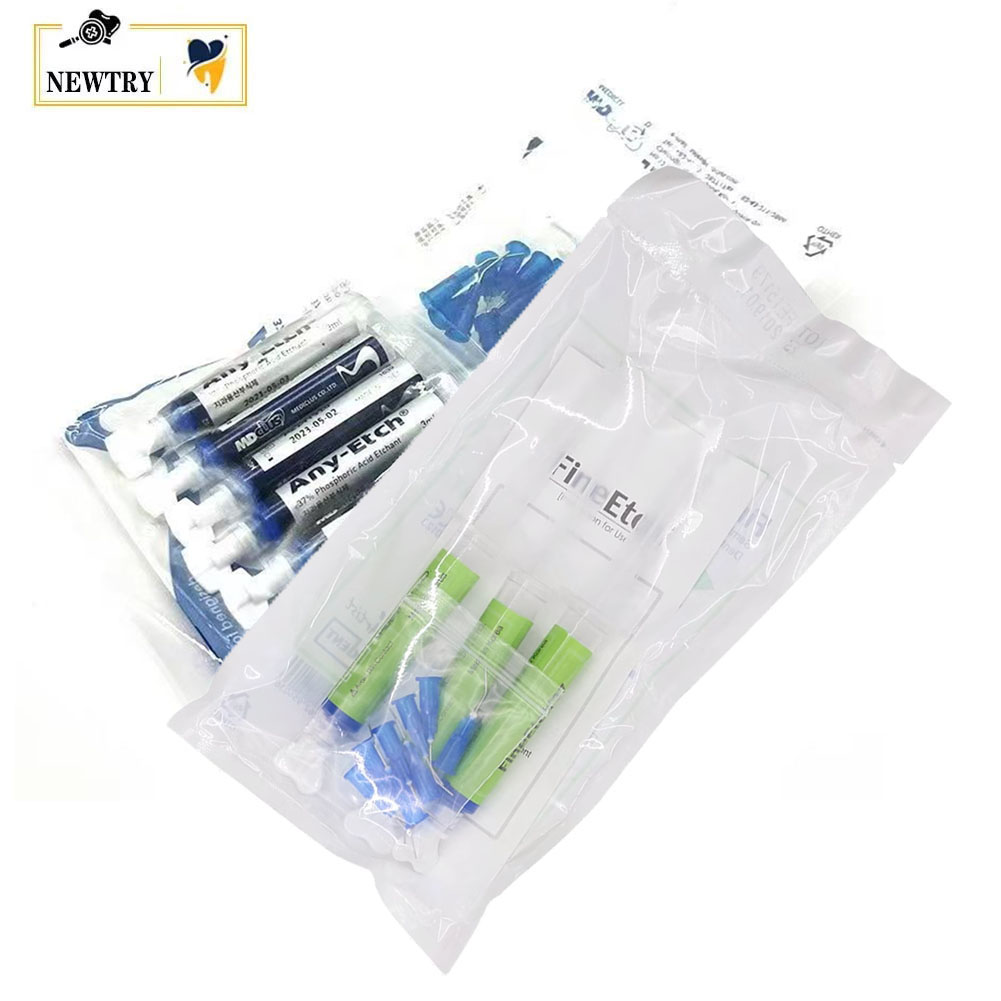 Original SPIDENT Dental Etching Agent Korea MEDICLUS 37% Phosphoric Acid Etchant Gel Orthodontic Dentin Enamel Restoration 3/5ml