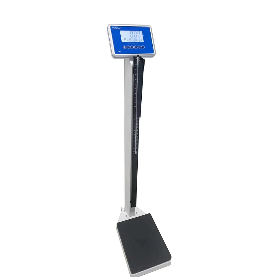 Heavy Duty Electronic Institutional Weight Scale with Height Measuring Rod to Measure Height