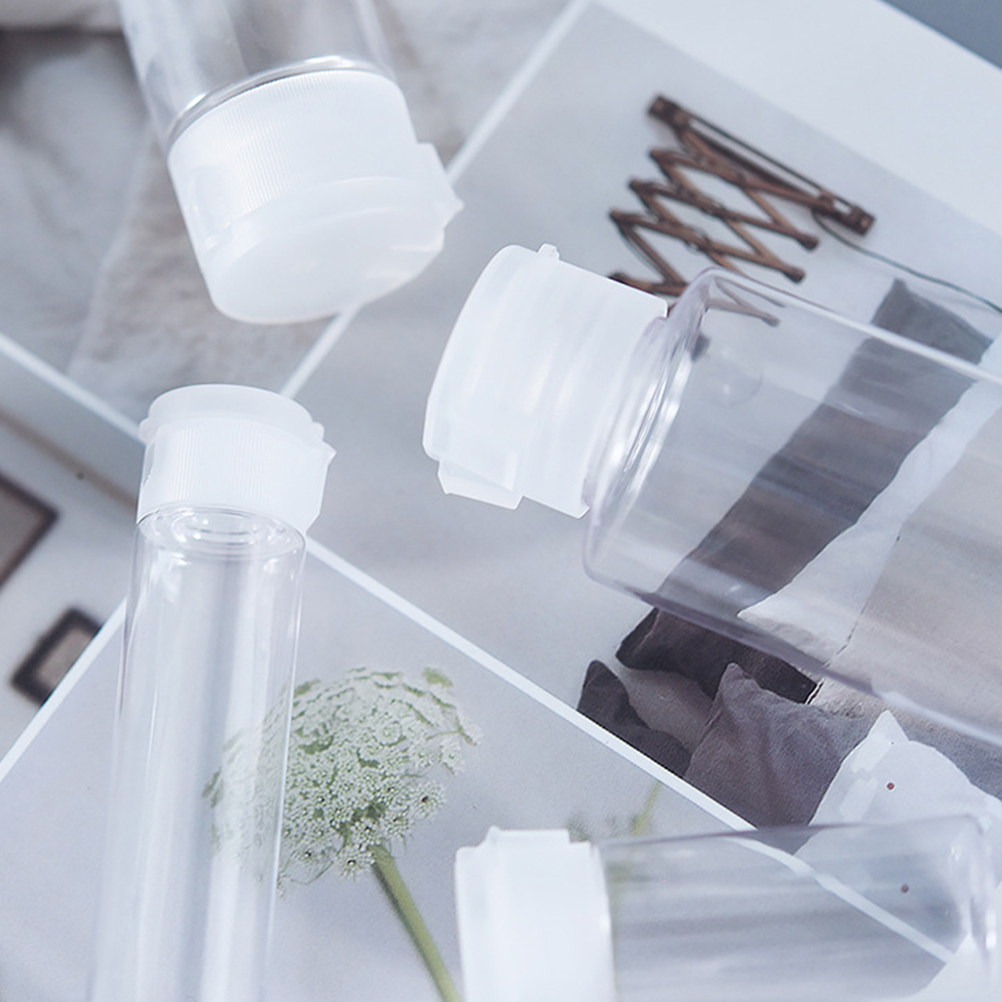 12pcs Flip Cap Bottles Safe Material Leakproof Travel Size Refillable Emulsion Subpackaging Containers Storage