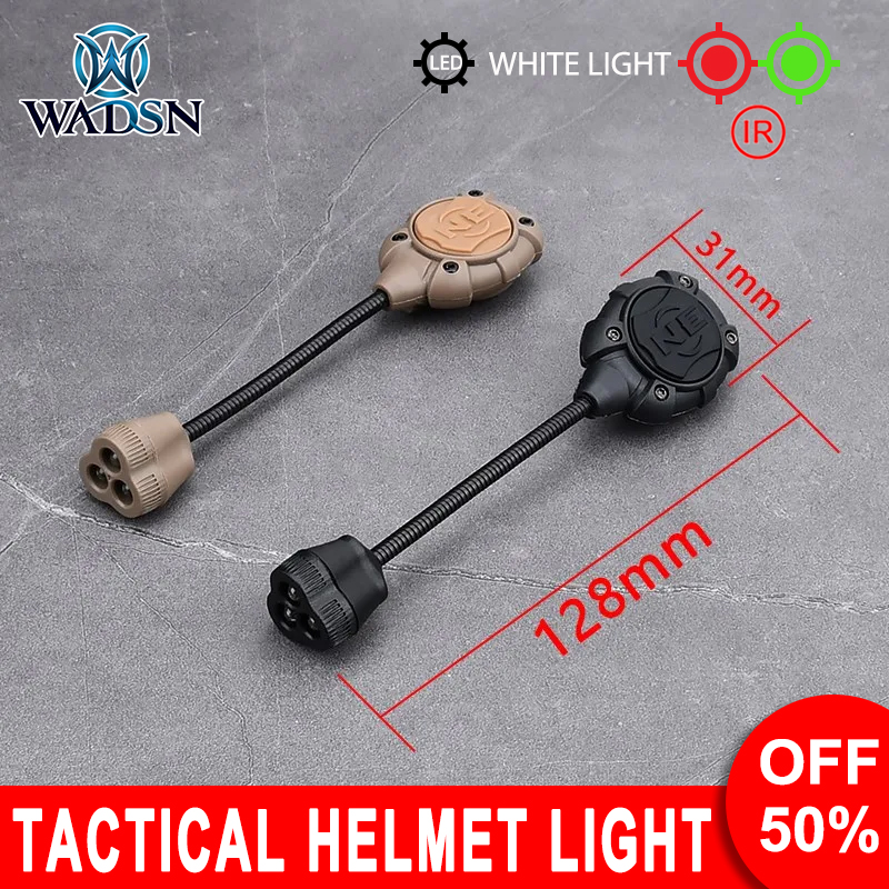 Wadsn Tactical Helmet Signal Light Indicator 3 Mode Mpls Military Fast Helmet Lamp Hunting Survival Safety Strobe Lights