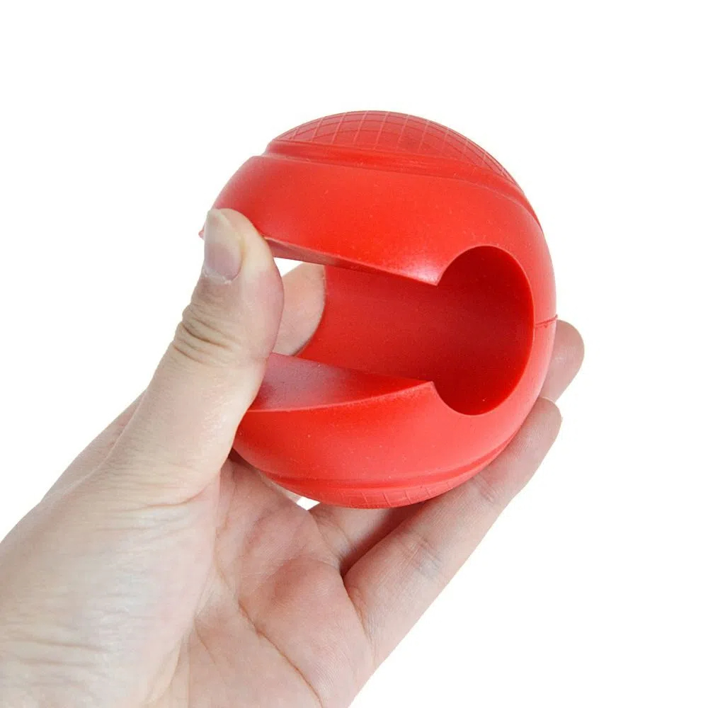 1 Pair Reduce Palm Pressure Barbell Grip Ball Weightlifting Thicken Silicone Dumbbell Grip Universal Anti-scratch